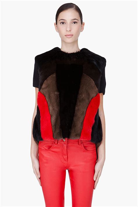 givenchy mink vest|net a porter givenchy jacket.